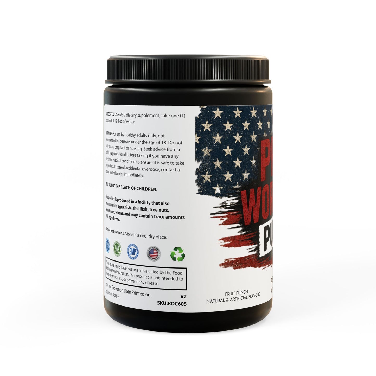 Pre-Workout Punch, Fruit Punch (204g, 7.1oz)