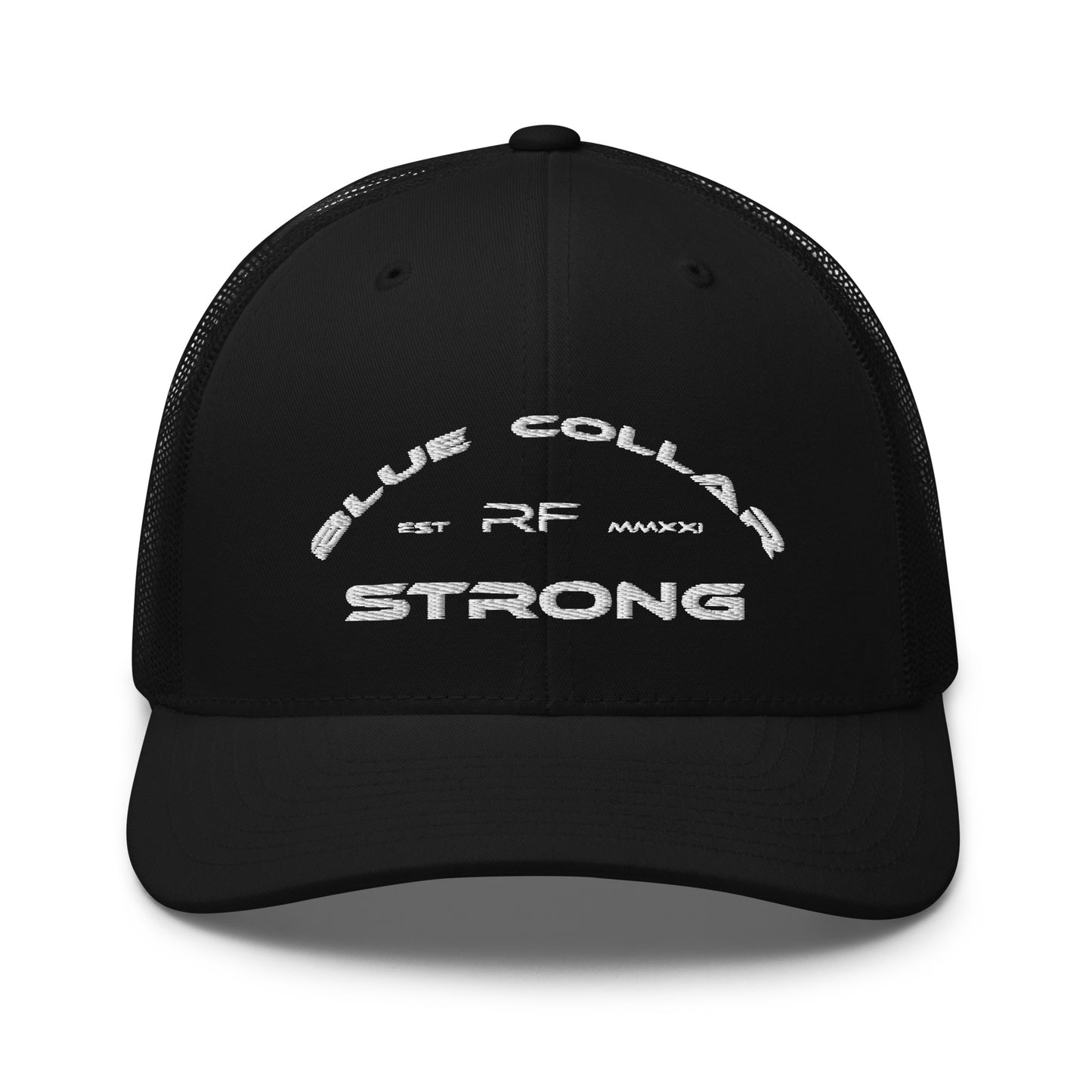 Blue Collar Strong Trucker Hat