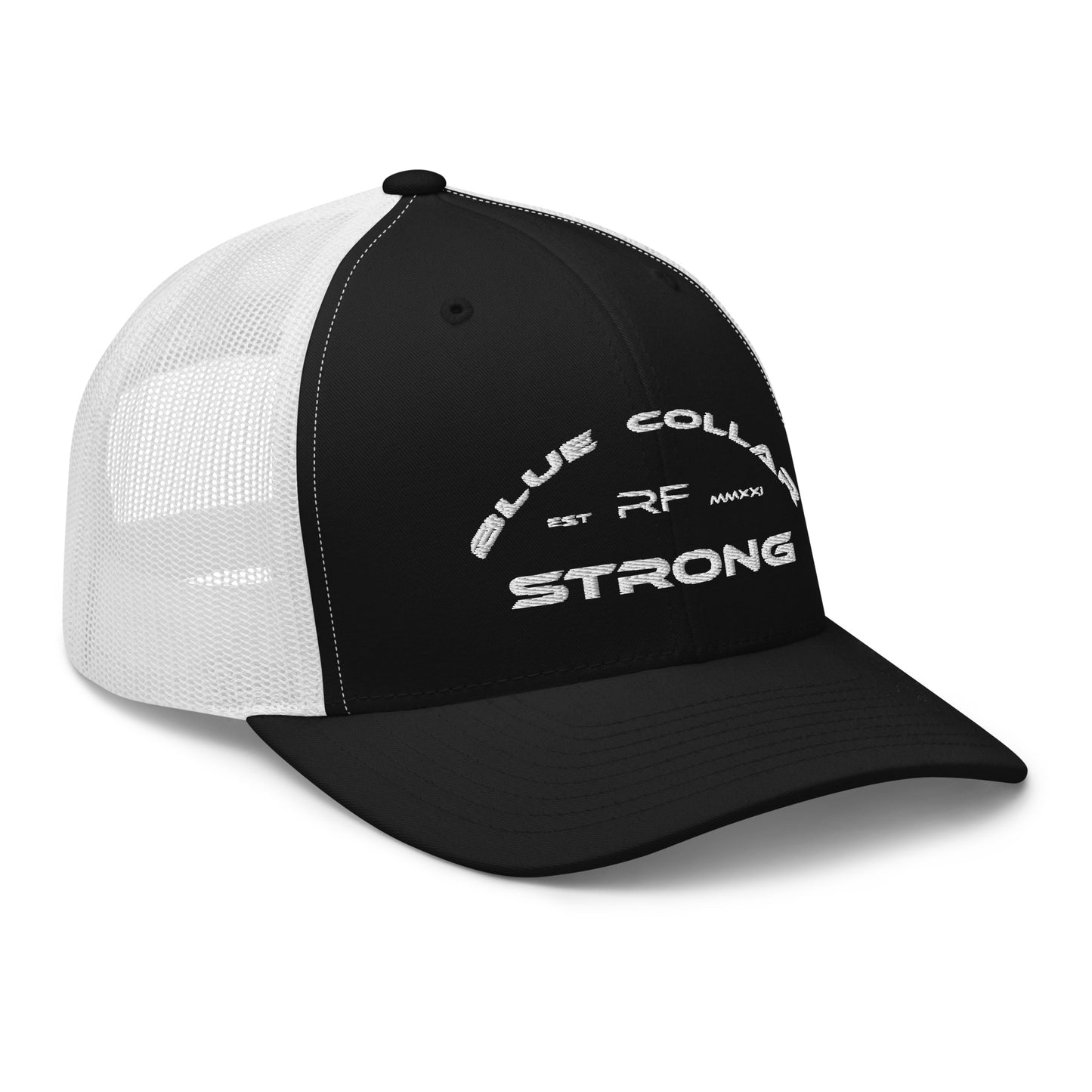 Blue Collar Strong Trucker Hat