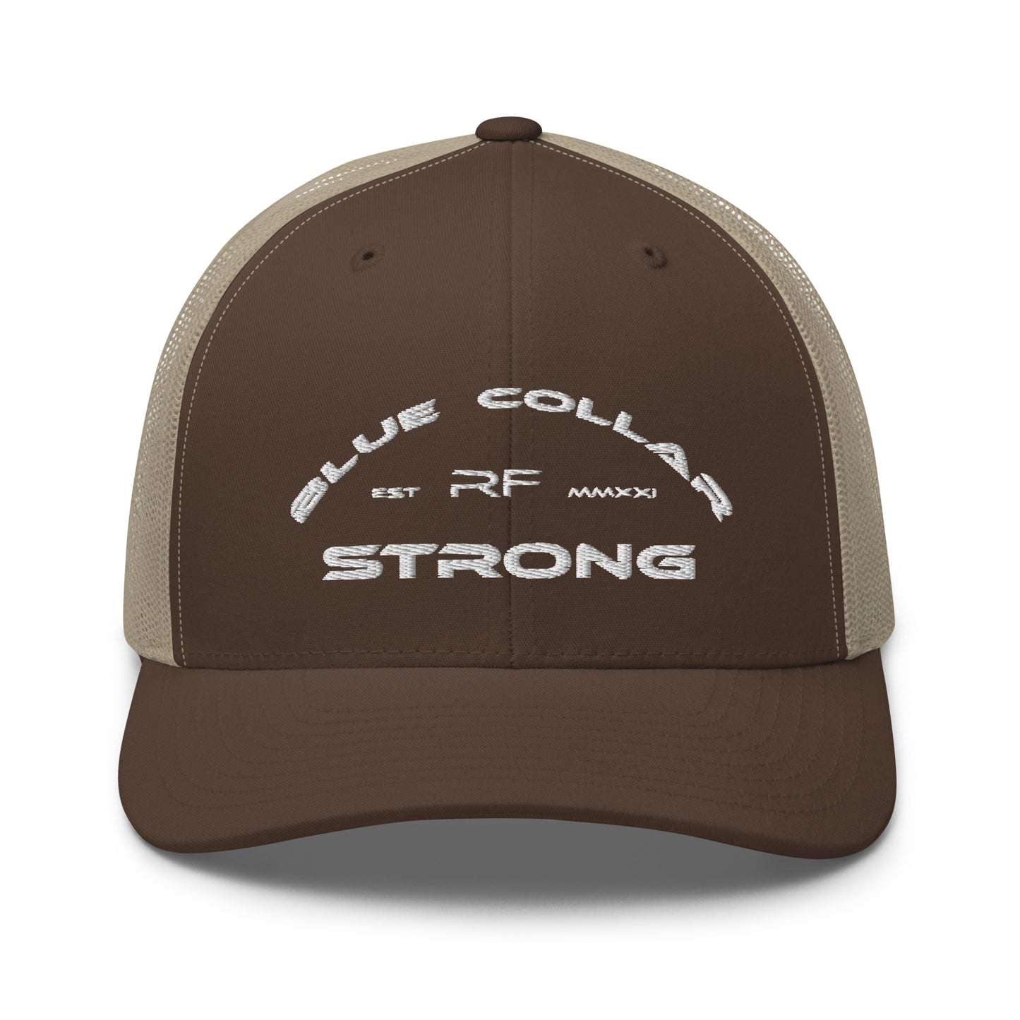 Blue Collar Strong Trucker Hat