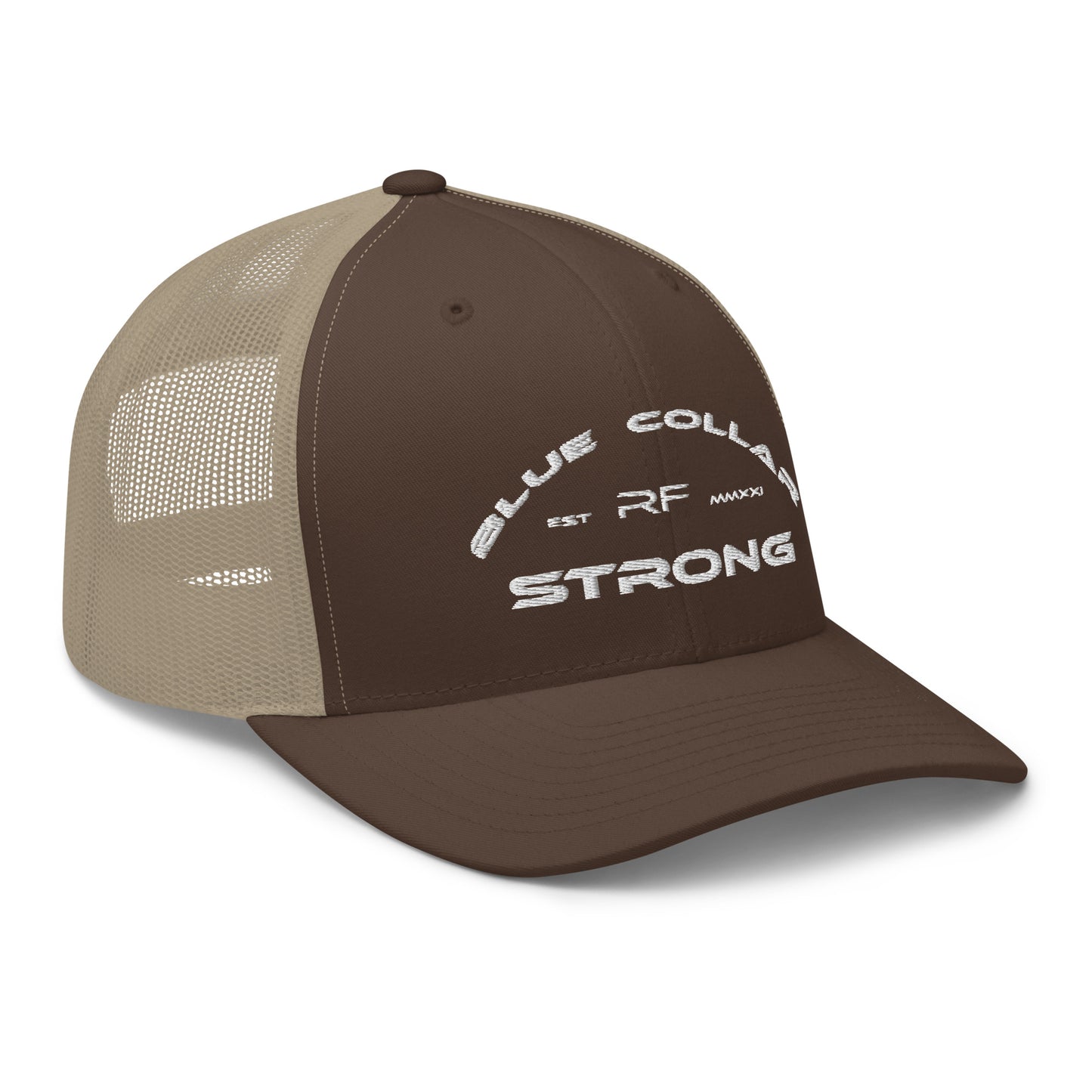 Blue Collar Strong Trucker Hat