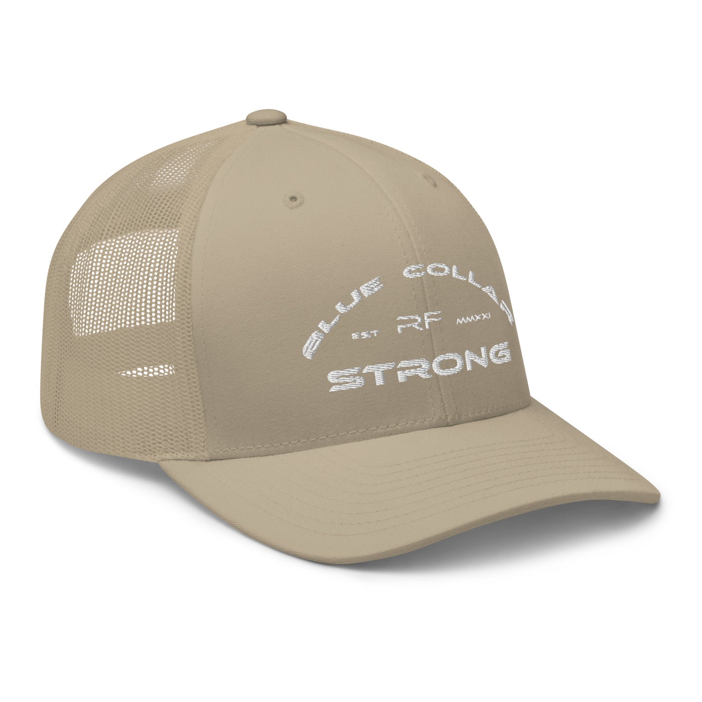 Blue Collar Strong Trucker Hat