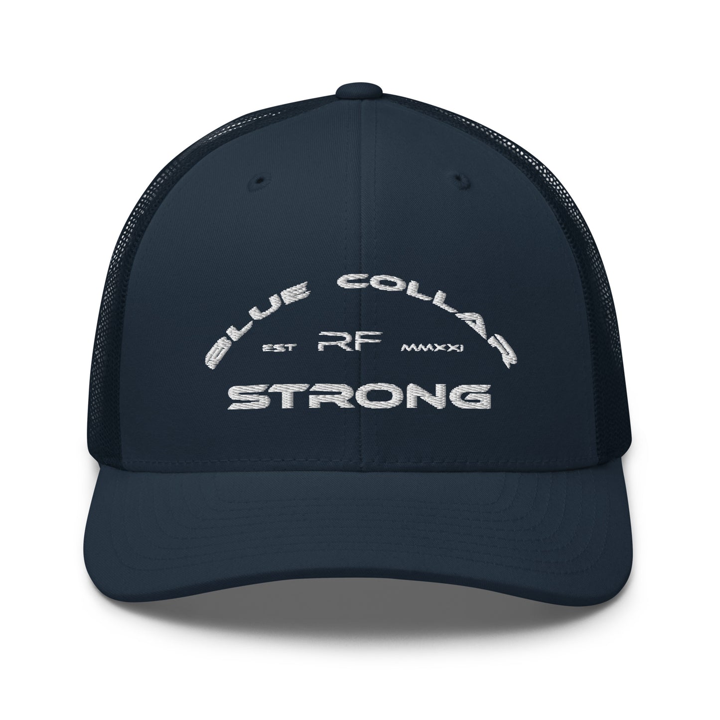 Blue Collar Strong Trucker Hat