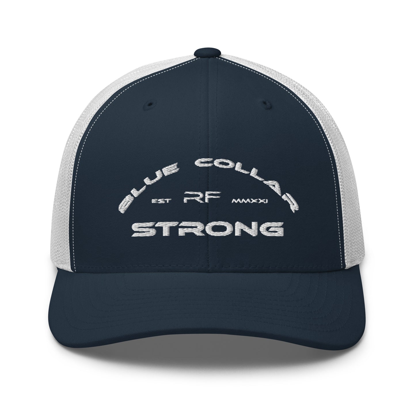 Blue Collar Strong Trucker Hat