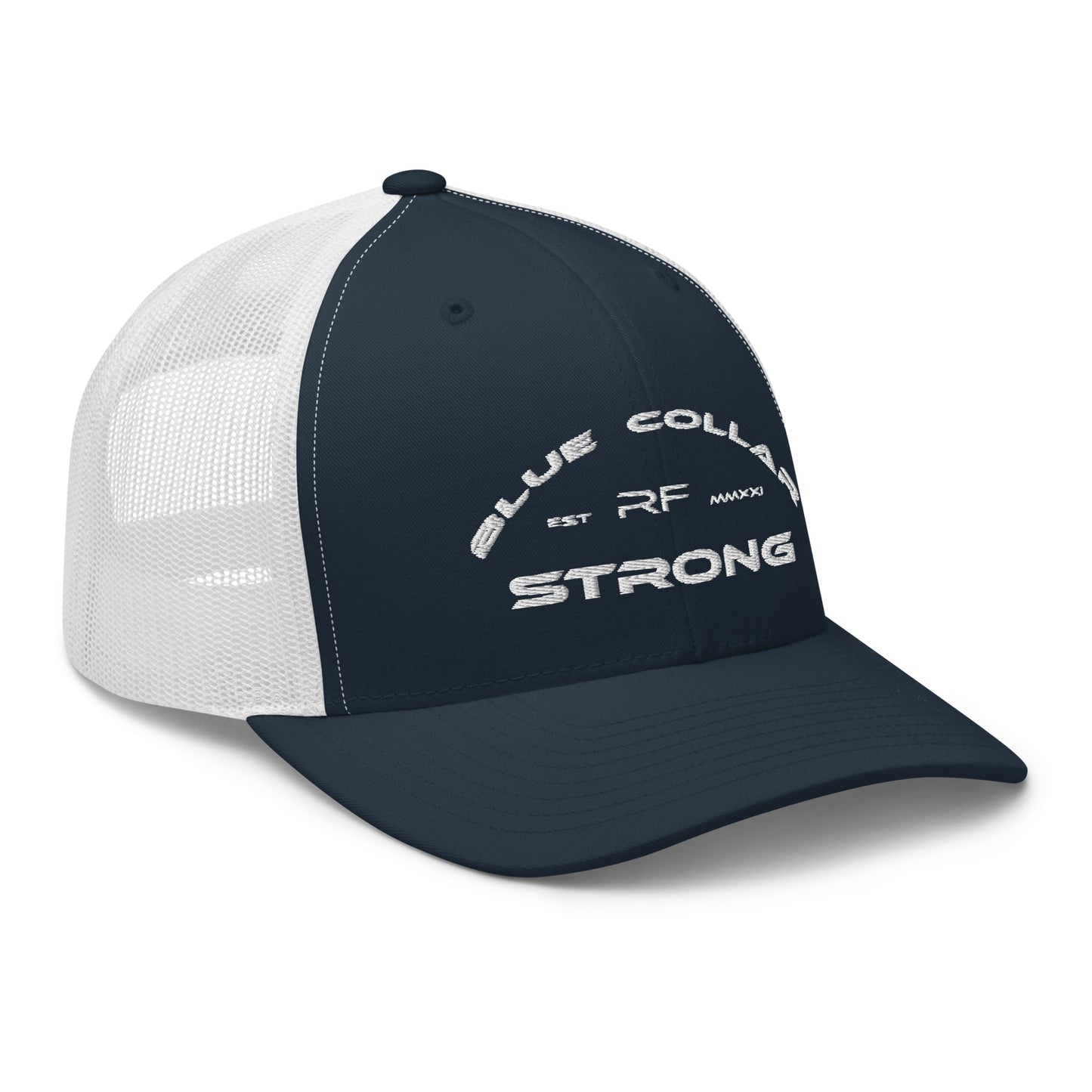 Blue Collar Strong Trucker Hat