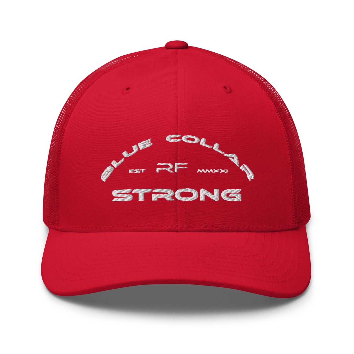 Blue Collar Strong Trucker Hat