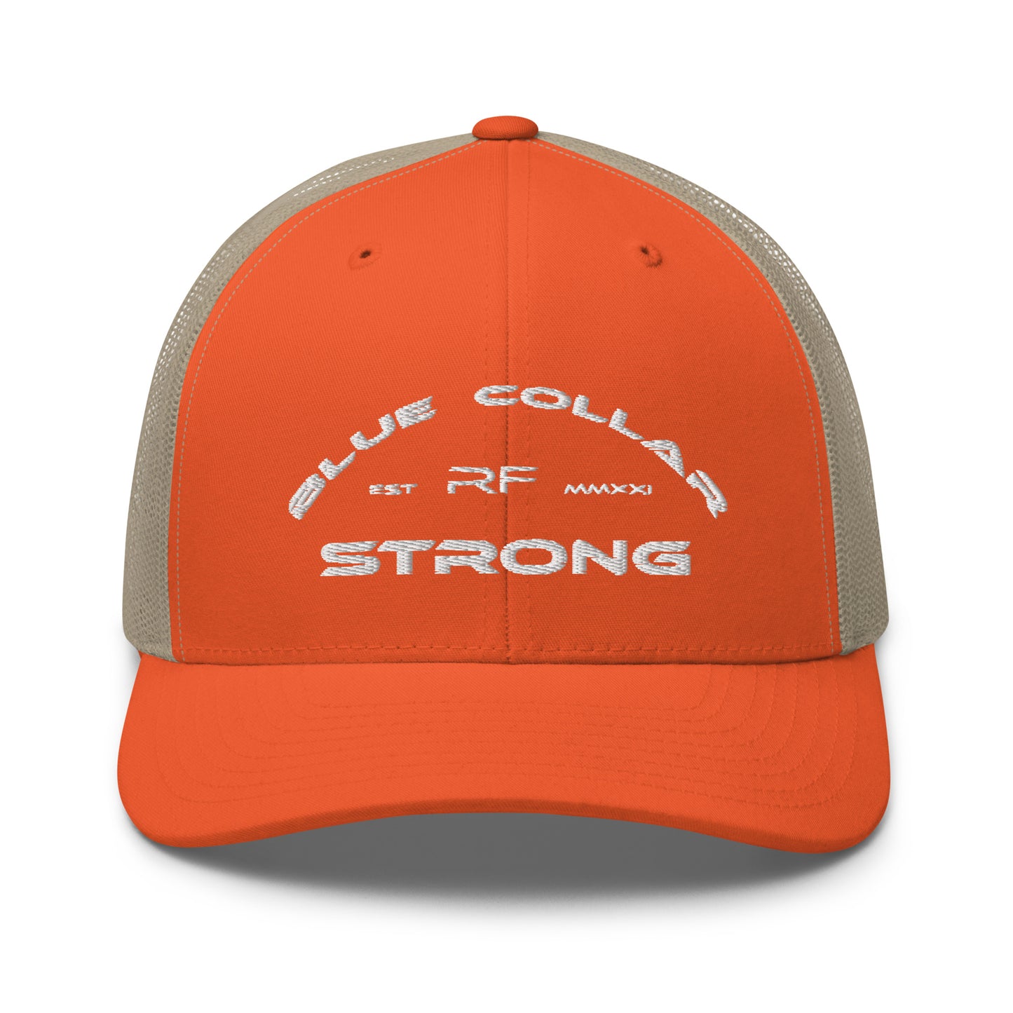 Blue Collar Strong Trucker Hat