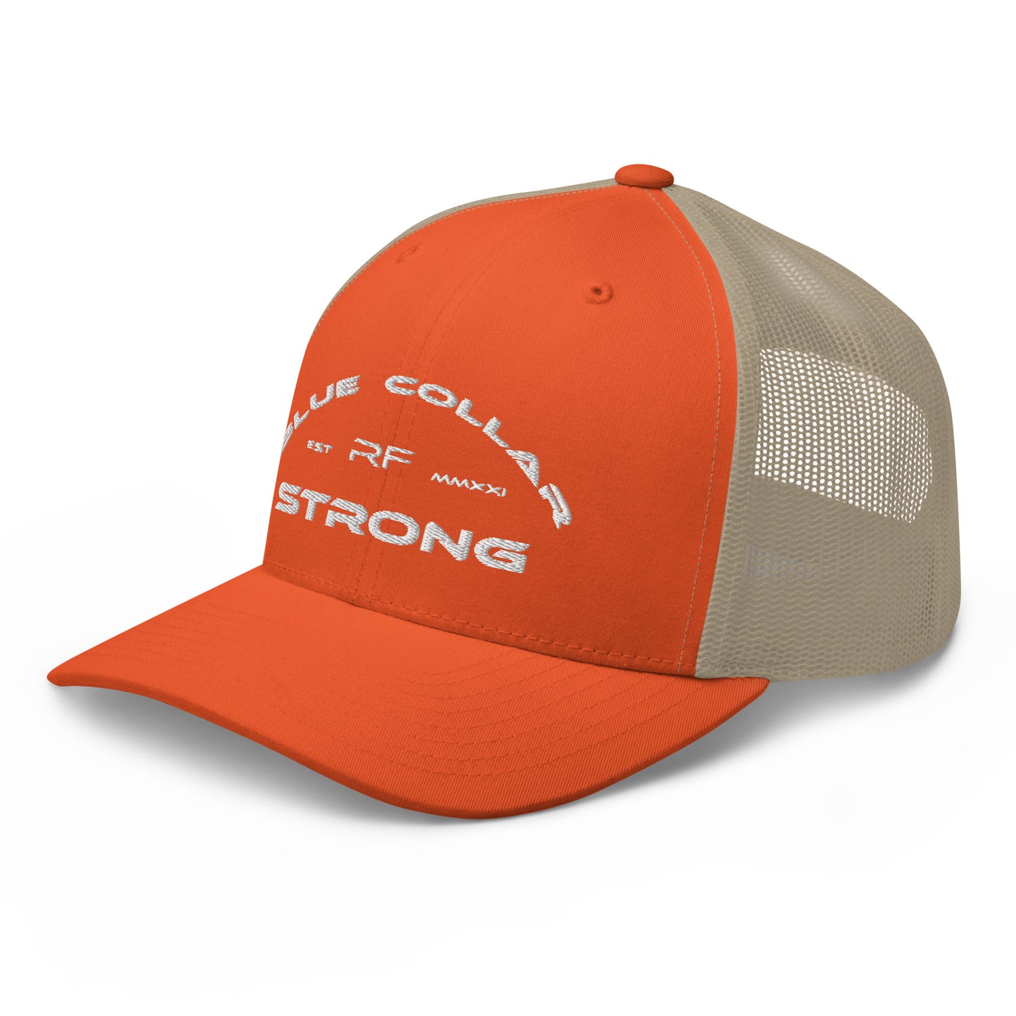 Blue Collar Strong Trucker Hat