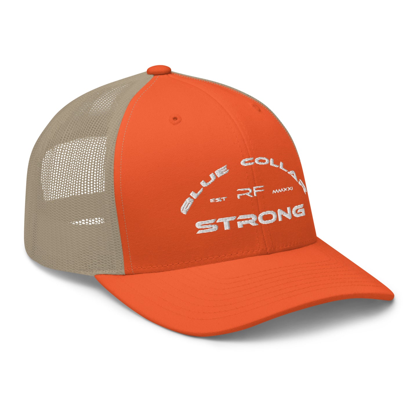 Blue Collar Strong Trucker Hat