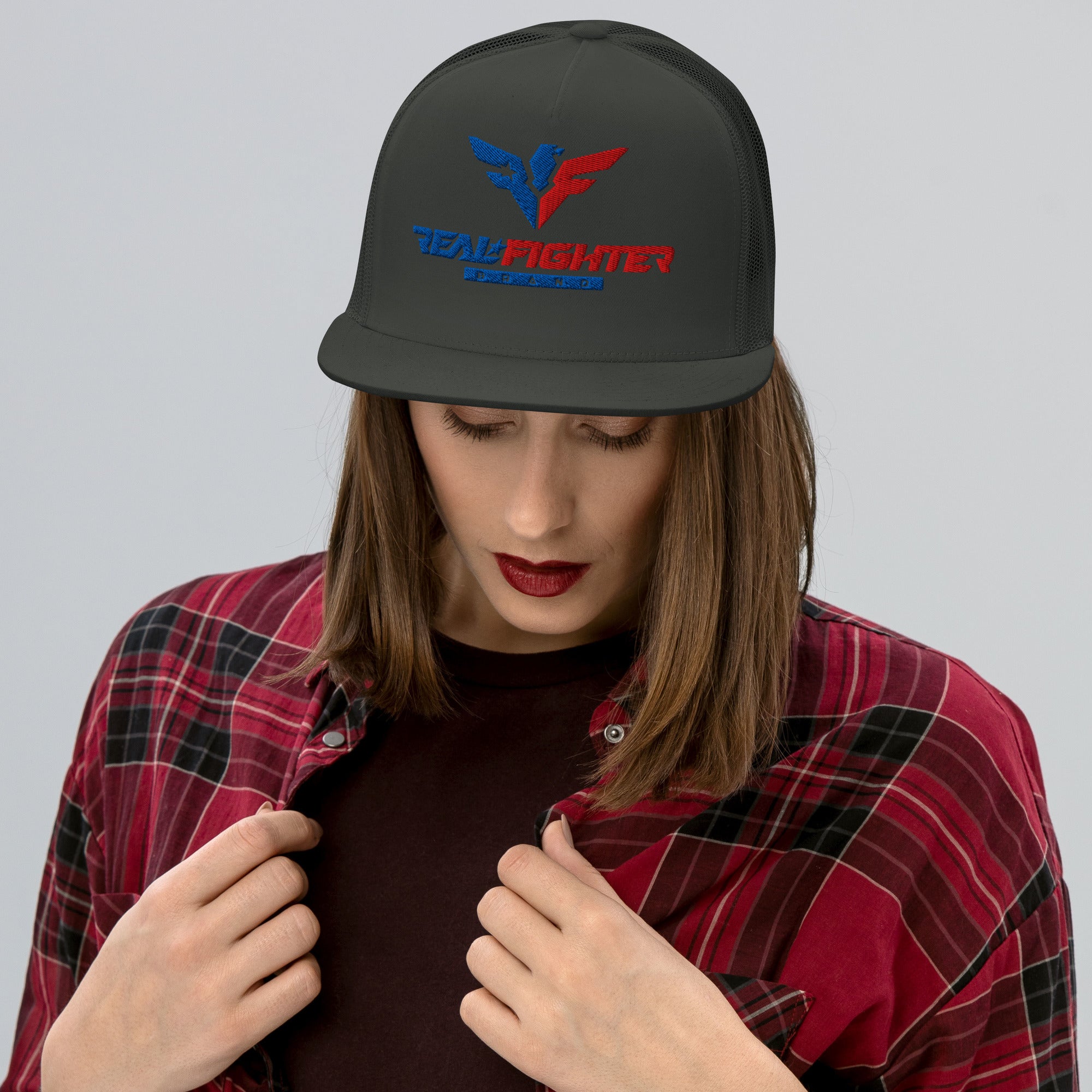 Real Fighter Embroidered Trucker Cap – Real Fighter Brand