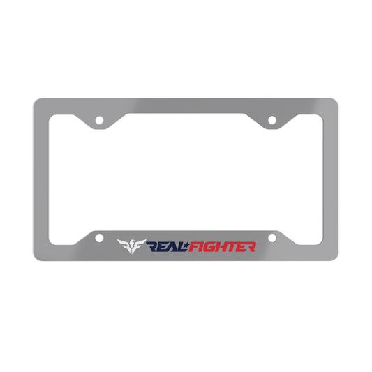 Real Fighter Metal License Plate Frame