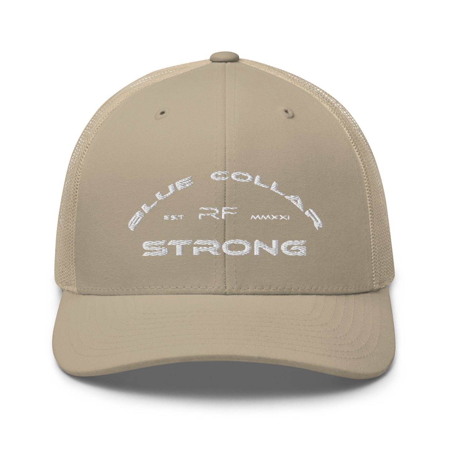 Blue Collar Strong Trucker Hat