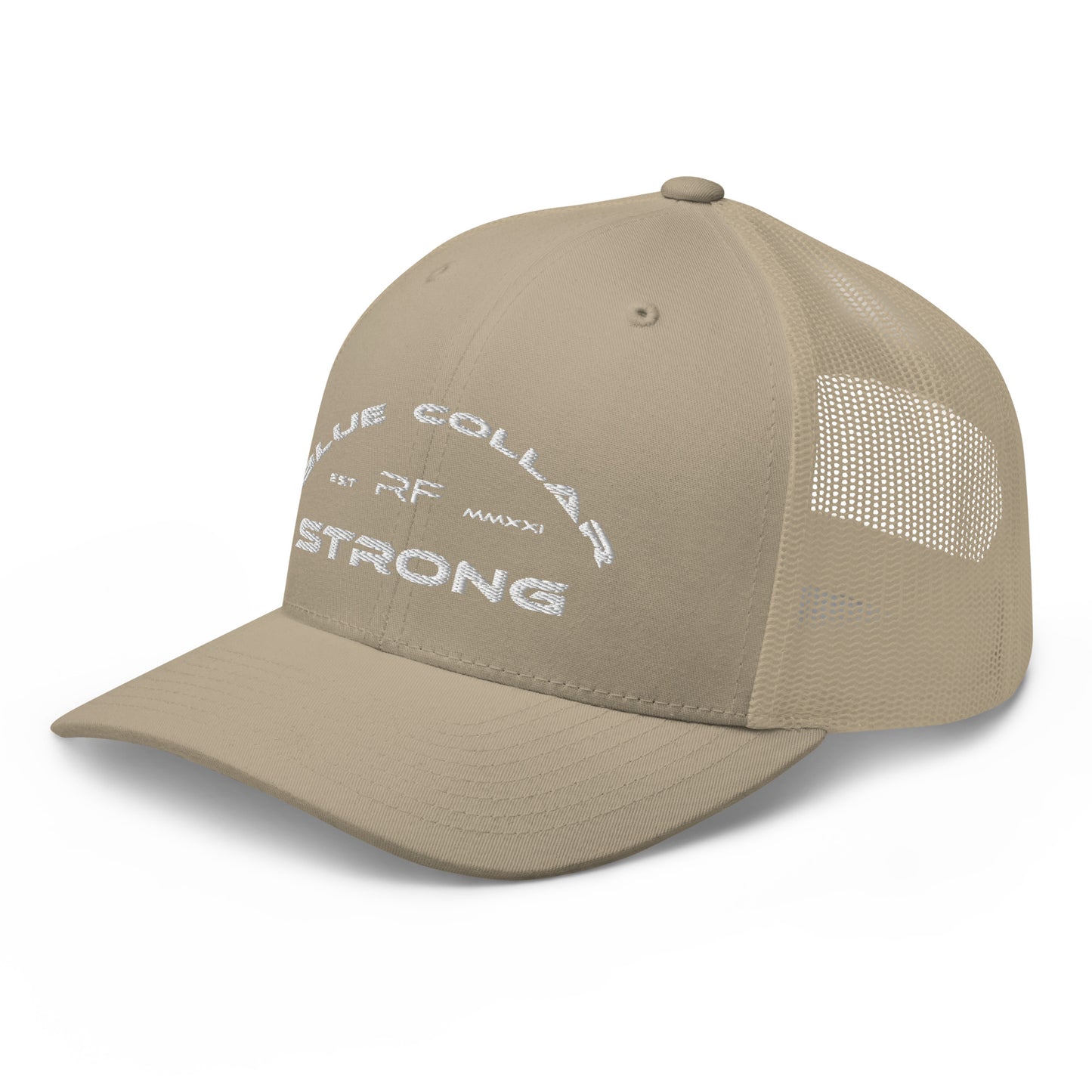 Blue Collar Strong Trucker Hat