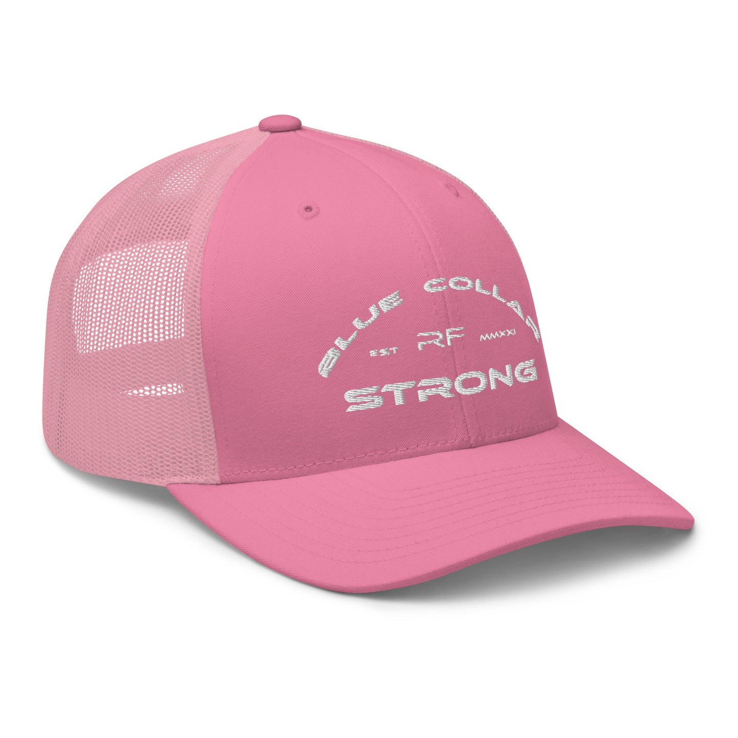 Blue Collar Strong Trucker Hat